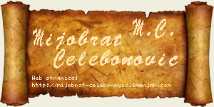 Mijobrat Čelebonović vizit kartica